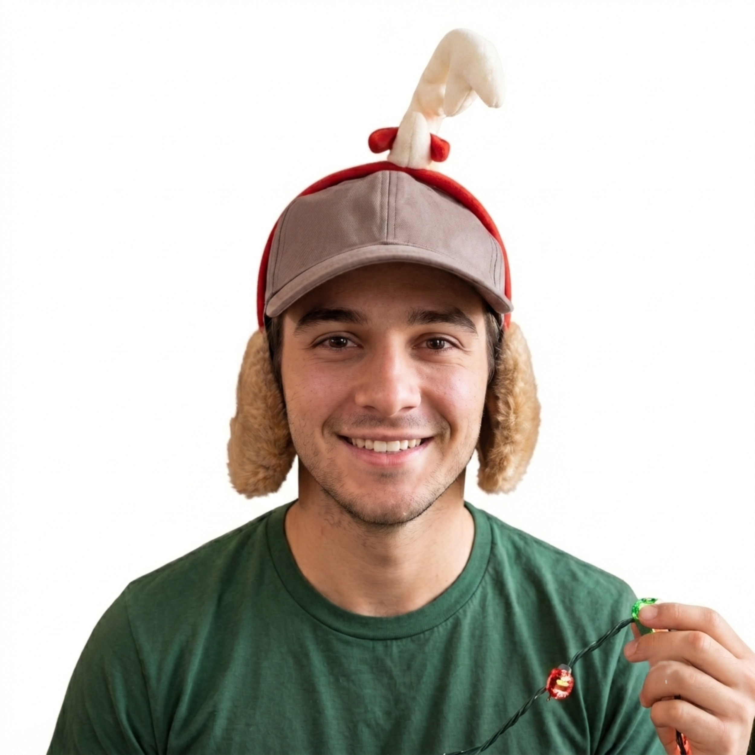 Max the Dog (Adjustable) Adult Unisex Hat with Antlers