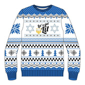 Lets Get Lit Hanukkah Ugly Christmas Sweater