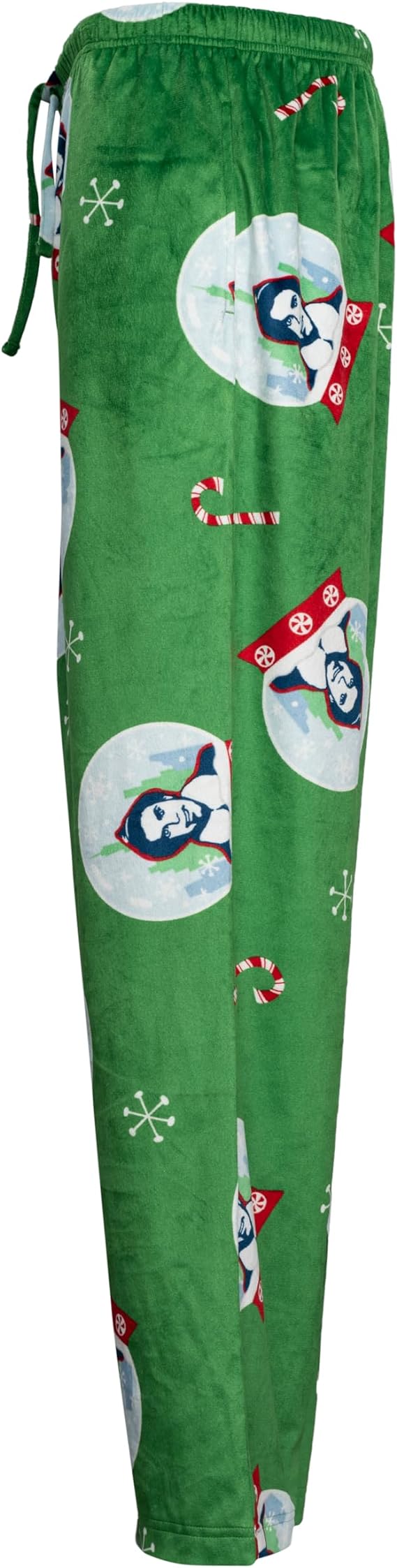 Buddy the Elf Snowflakes Candy Cane Christmas Green Lounge Pants