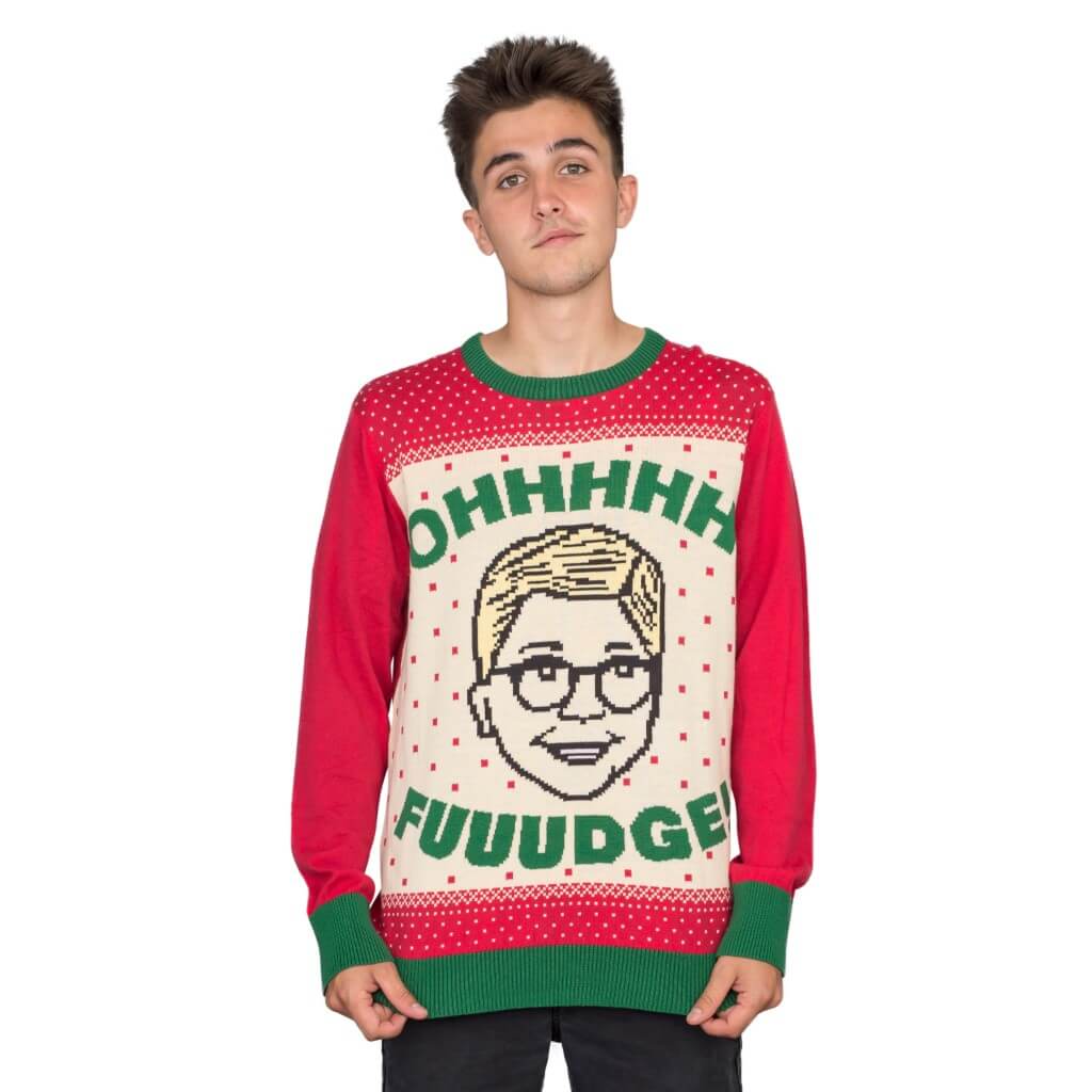 A Christmas Story OHHHH FUUUDGE! Ralphie Ugly Christmas Sweater