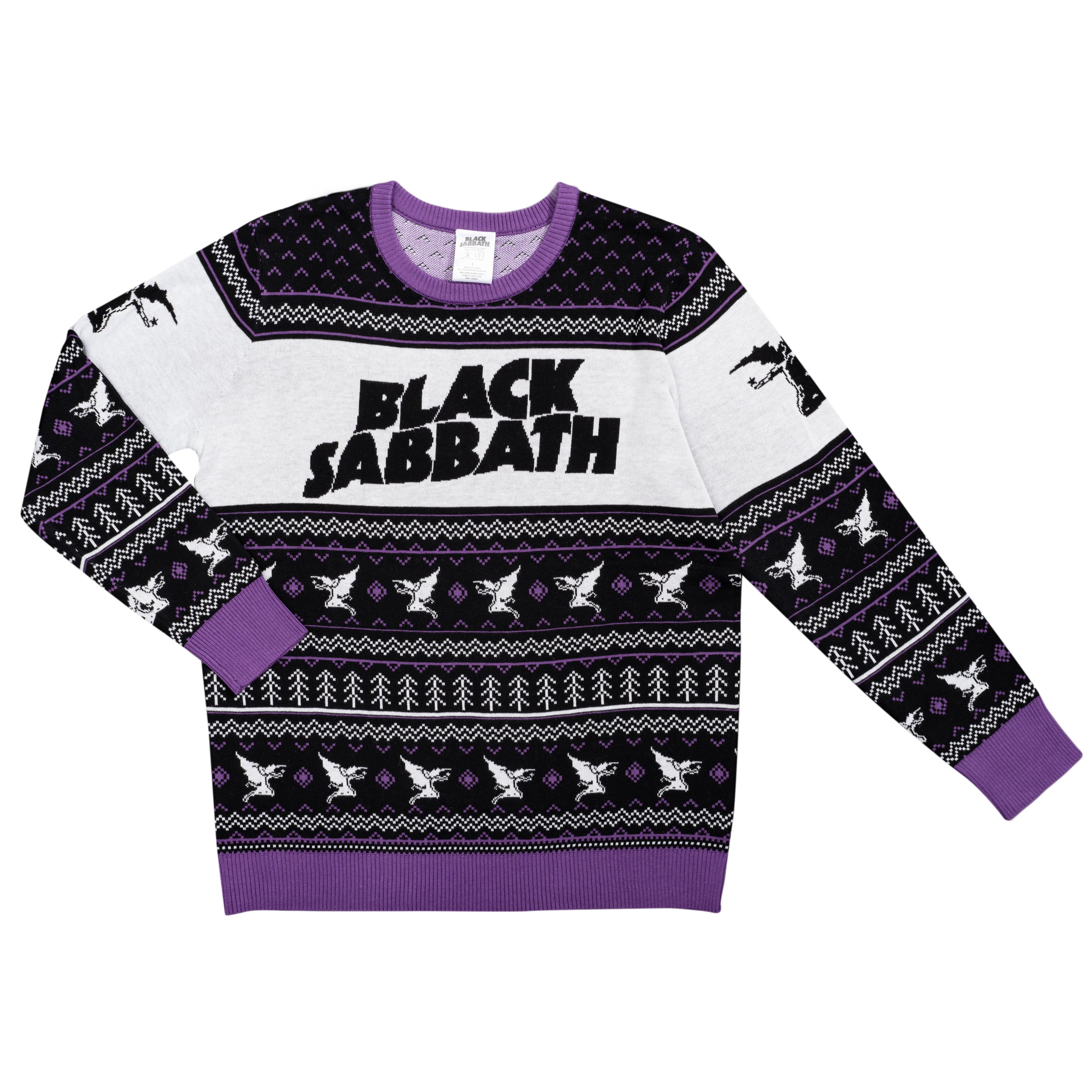 Black Sabbath Flying Demon Ugly Christmas Sweater