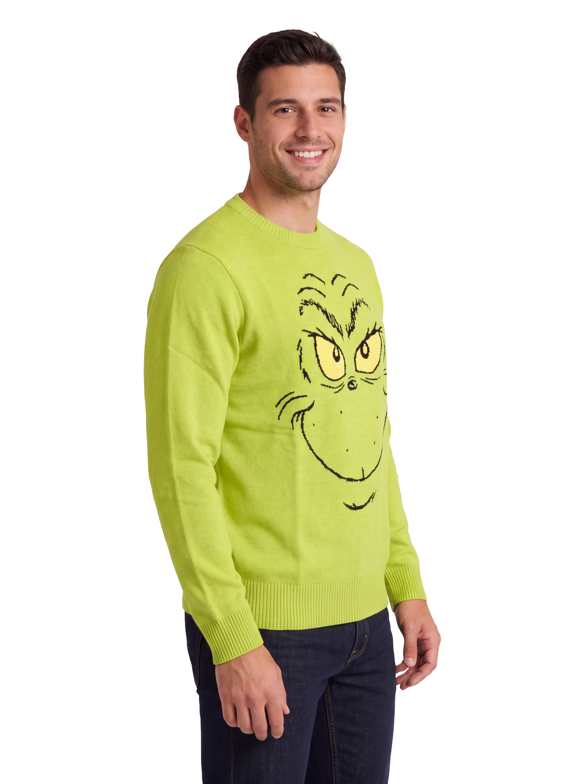 The Grinch Big Face Adult Unisex Ugly Christmas Sweater
