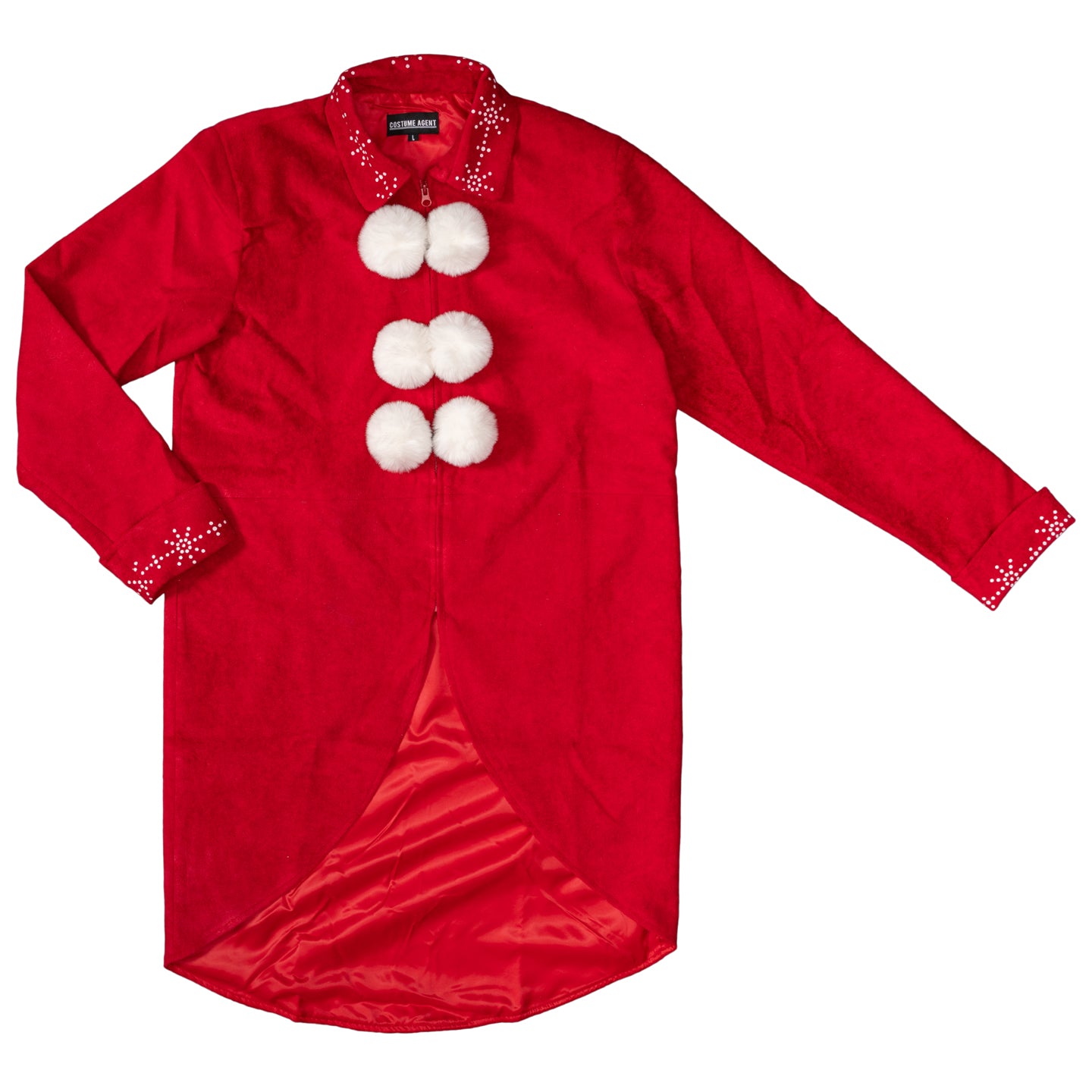 Ming Ming Elf Christmas Holiday Season Suit Adult Halloween Costume Cosplay Set with Jacket, Belt and Hat