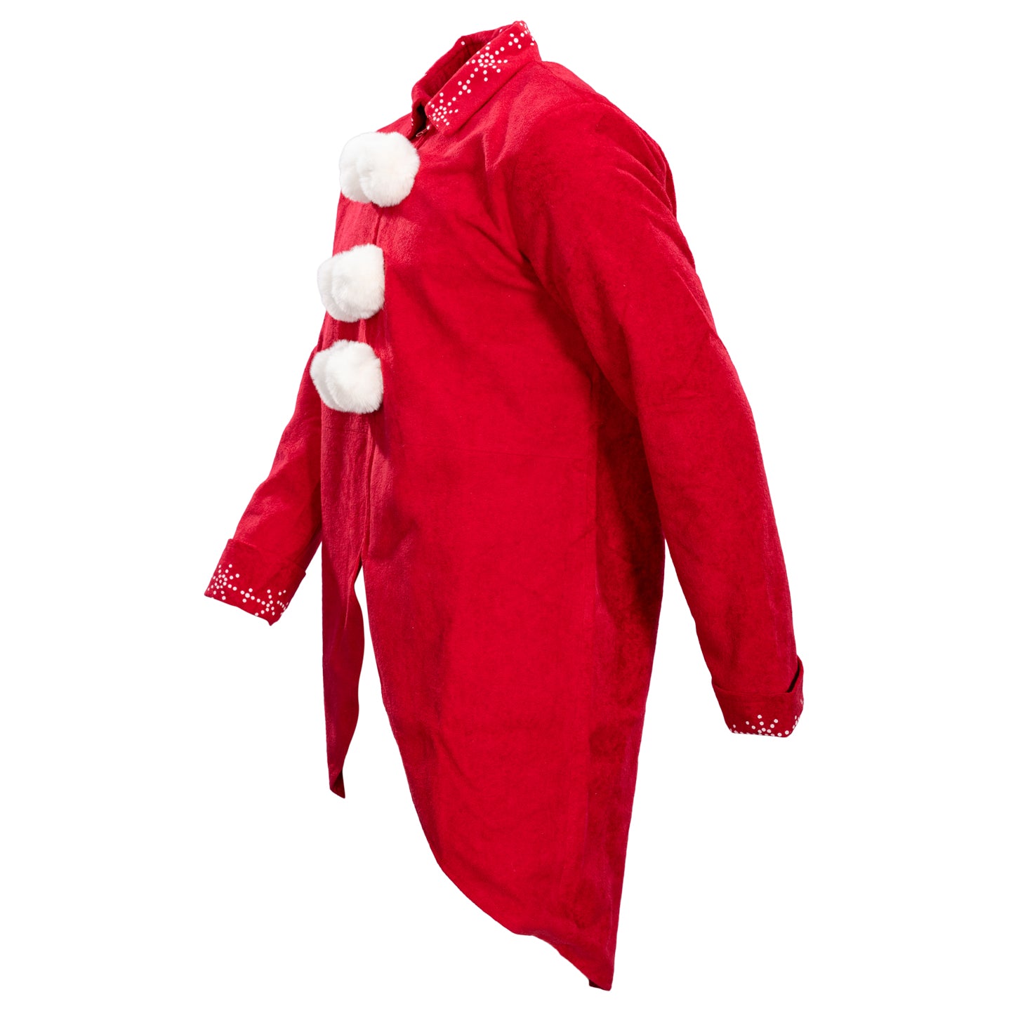 Ming Ming Elf Christmas Holiday Season Suit Adult Halloween Costume Cosplay Set with Jacket, Belt and Hat