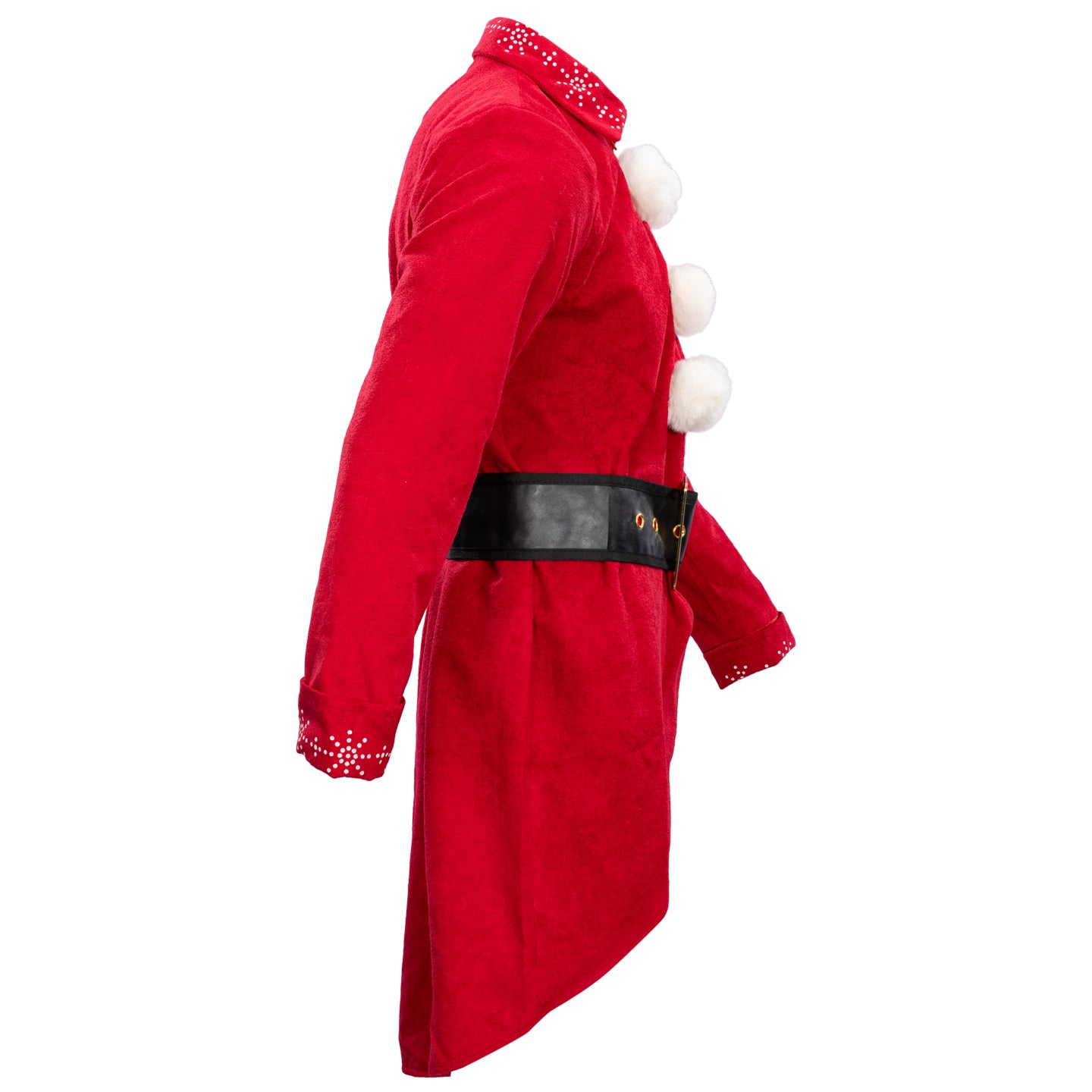 Ming Ming Elf Christmas Holiday Season Suit Adult Halloween Costume Cosplay Set with Jacket, Belt and Hat