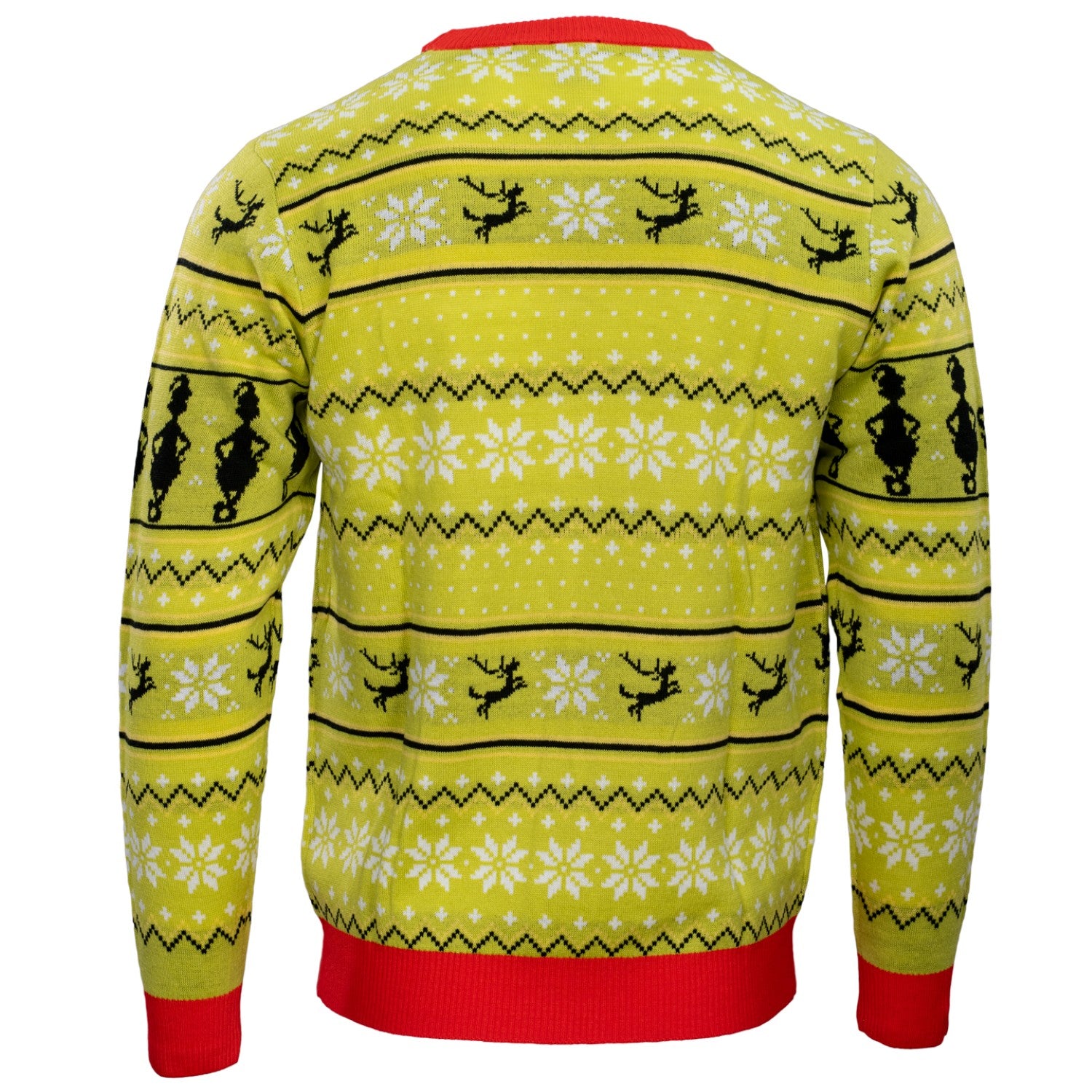 Officially Licensed Feeling Grinchy Santa Hat Adult Ugly Christmas Sweater