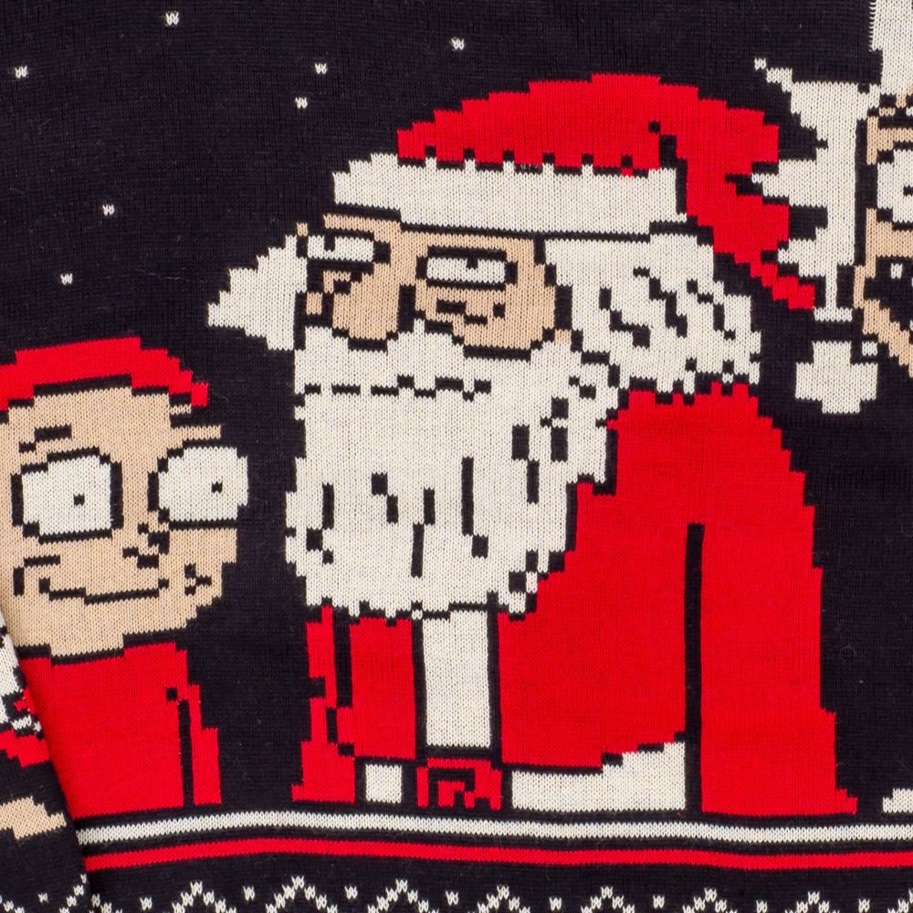 Maglione Natalizio Rick And Morty - Get Schwifty - Uomo/Donna, Fibra Acrilica, Manica Lunga