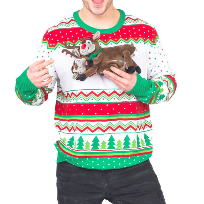 Pull De Noël Moche Personnalisé - Papa Chat Cool Down Video Sweat Pull De Noël Moche Avion Travellor Ugly Sweater