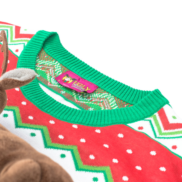 Women's Humping Reindeer 3D Animated Ugly Christmas Sweater