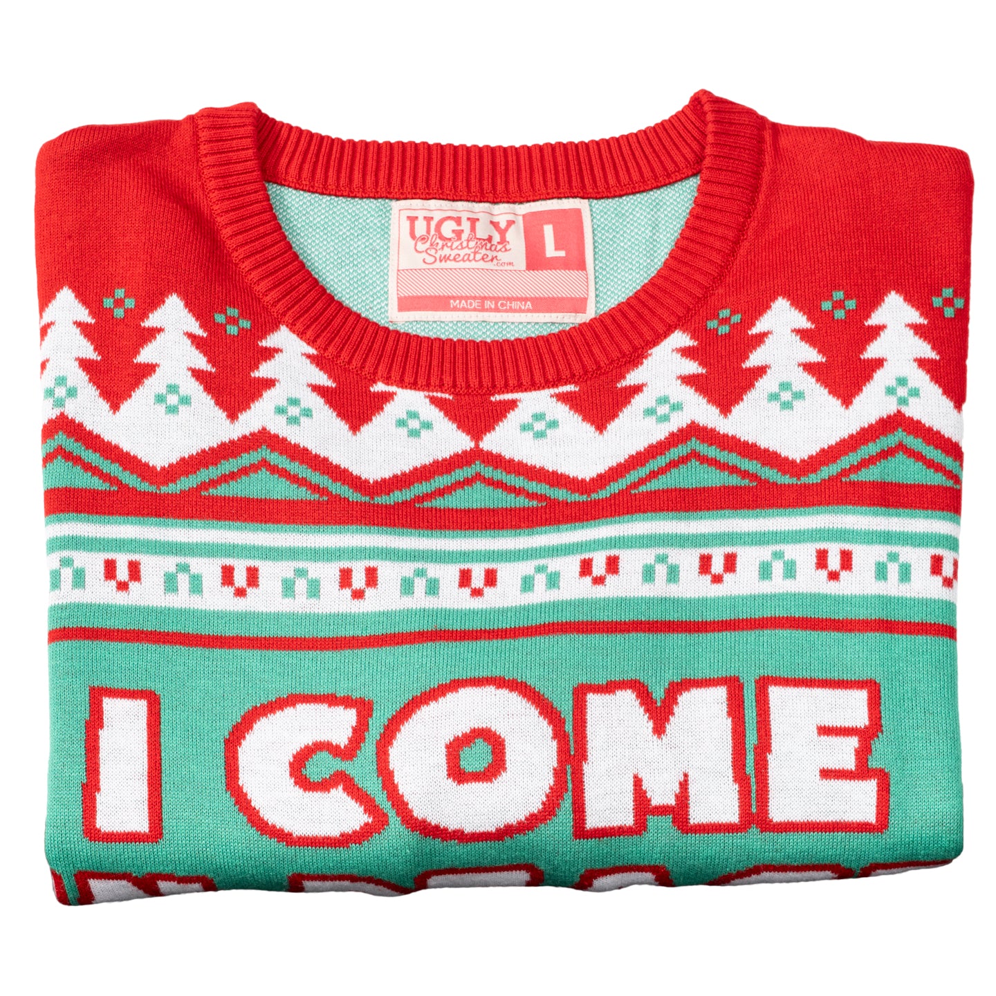 I Come in Peace / Peace Funny Couples Adult Unisex Ugly Christmas Sweaters