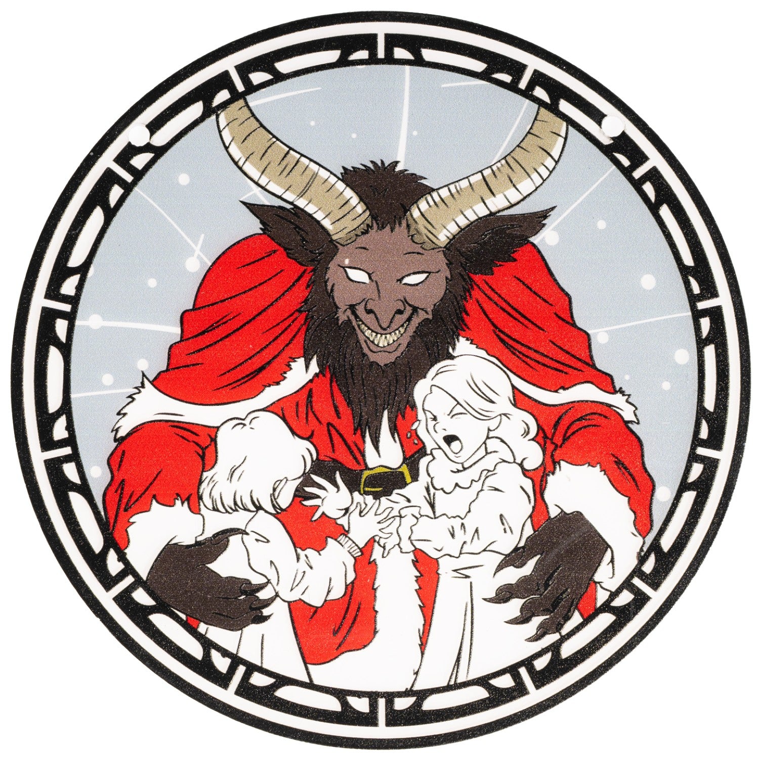 Krampus 6" Inch Suncatcher Christmas Ornament Window Home Decor Gift