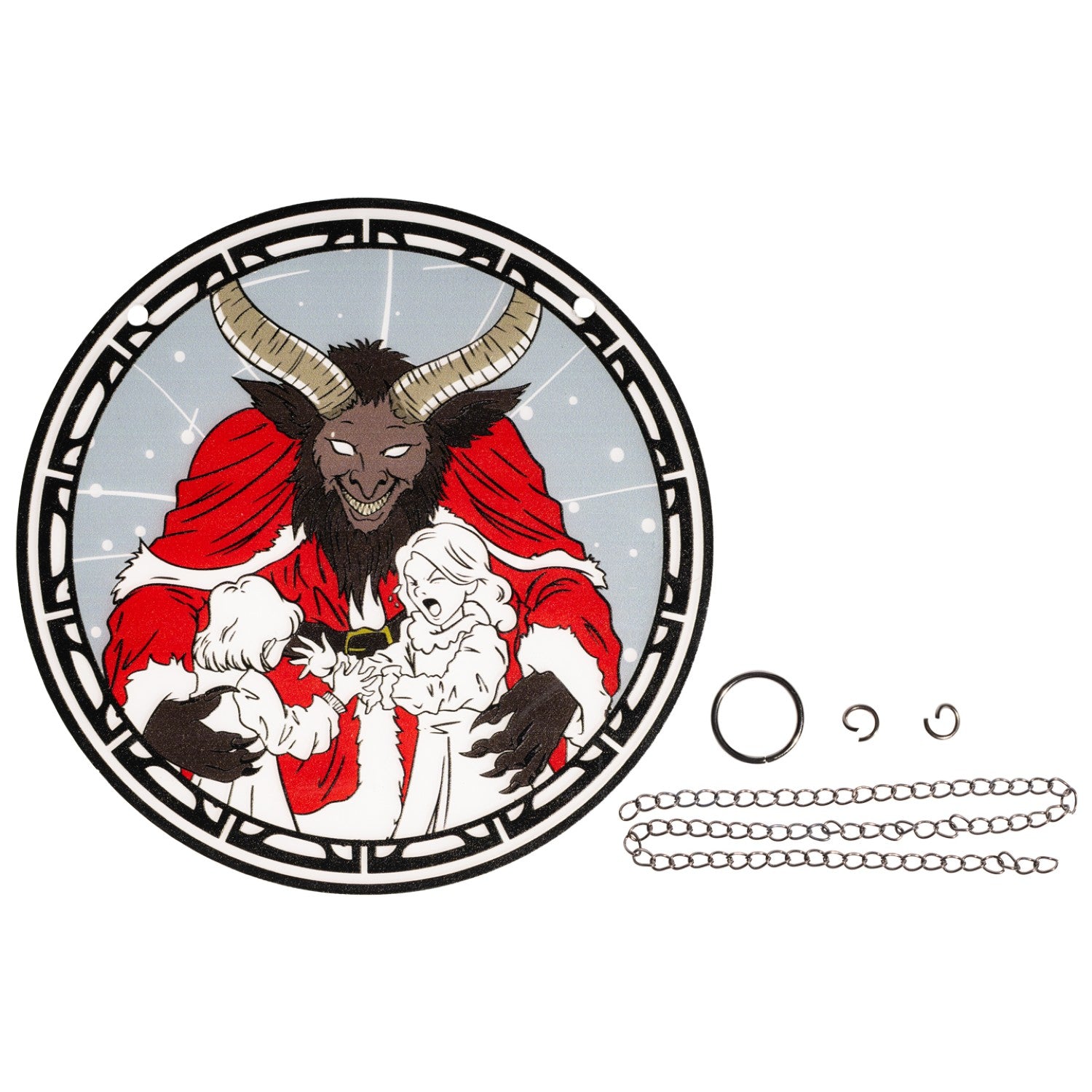 Krampus 6" Inch Suncatcher Christmas Ornament Window Home Decor Gift