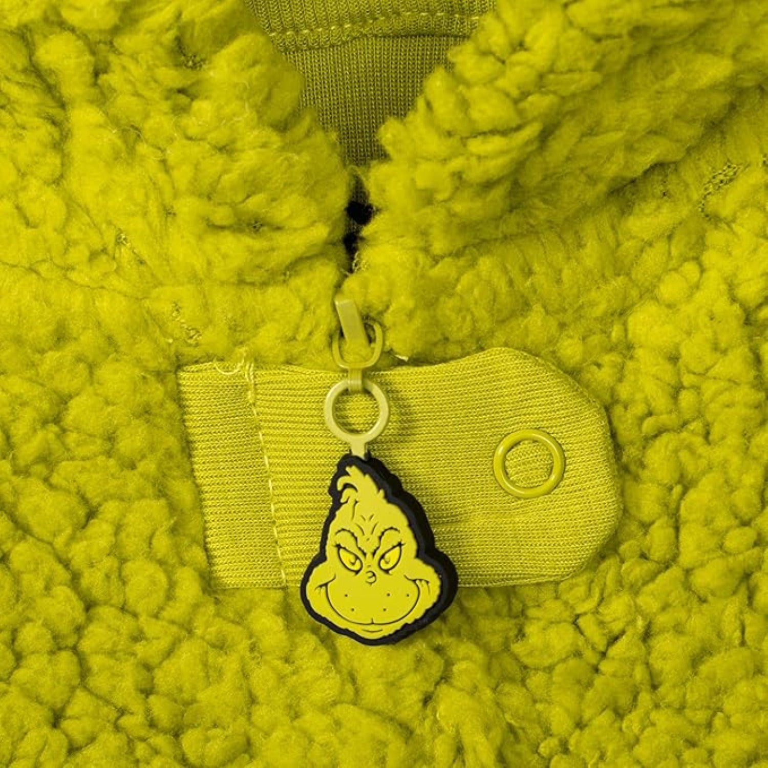 Youth Kids Toddler Grinch Sherpa Union Suit Pajamas Cosplay Costume