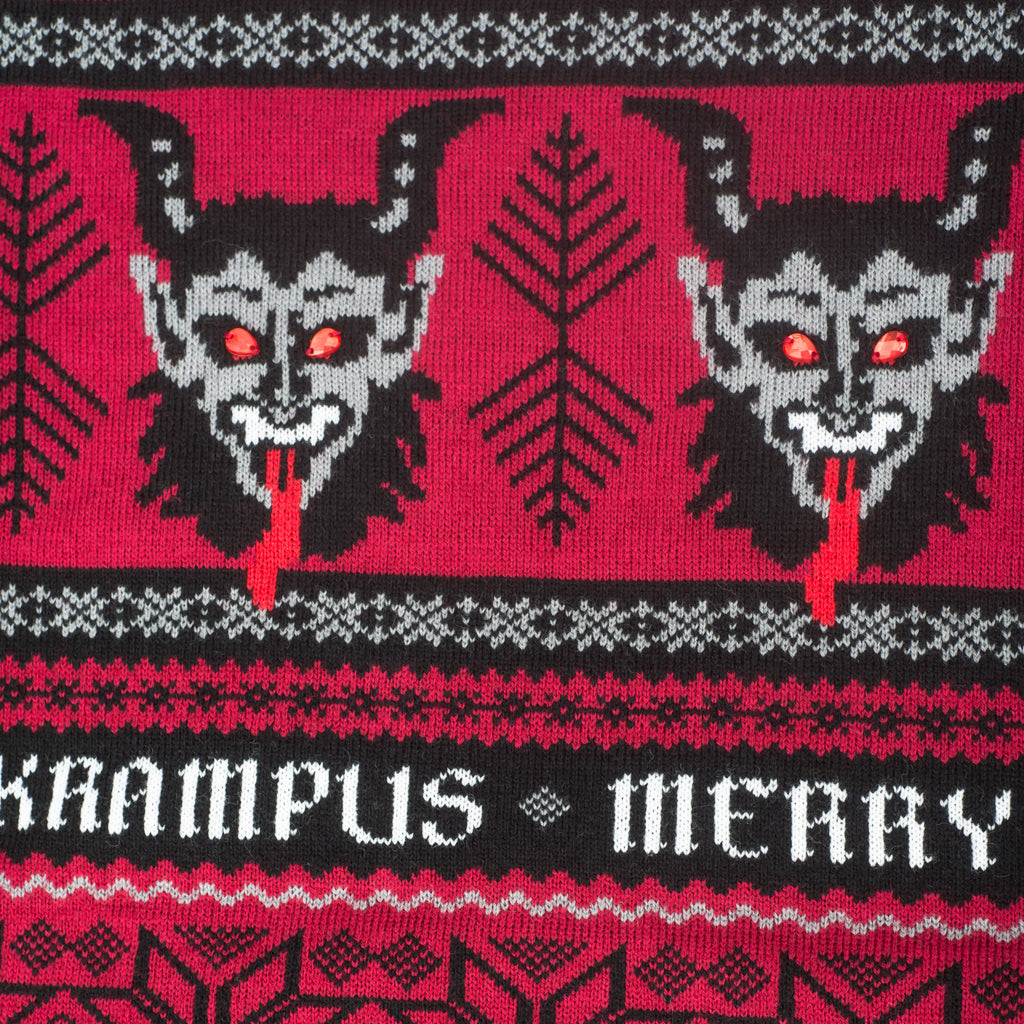 Women's Merry Krampus Adult Ugly Christmas Sweater