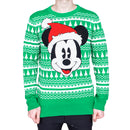 Mickey Mouse Santa Hat Big Face Ugly Christmas Sweater