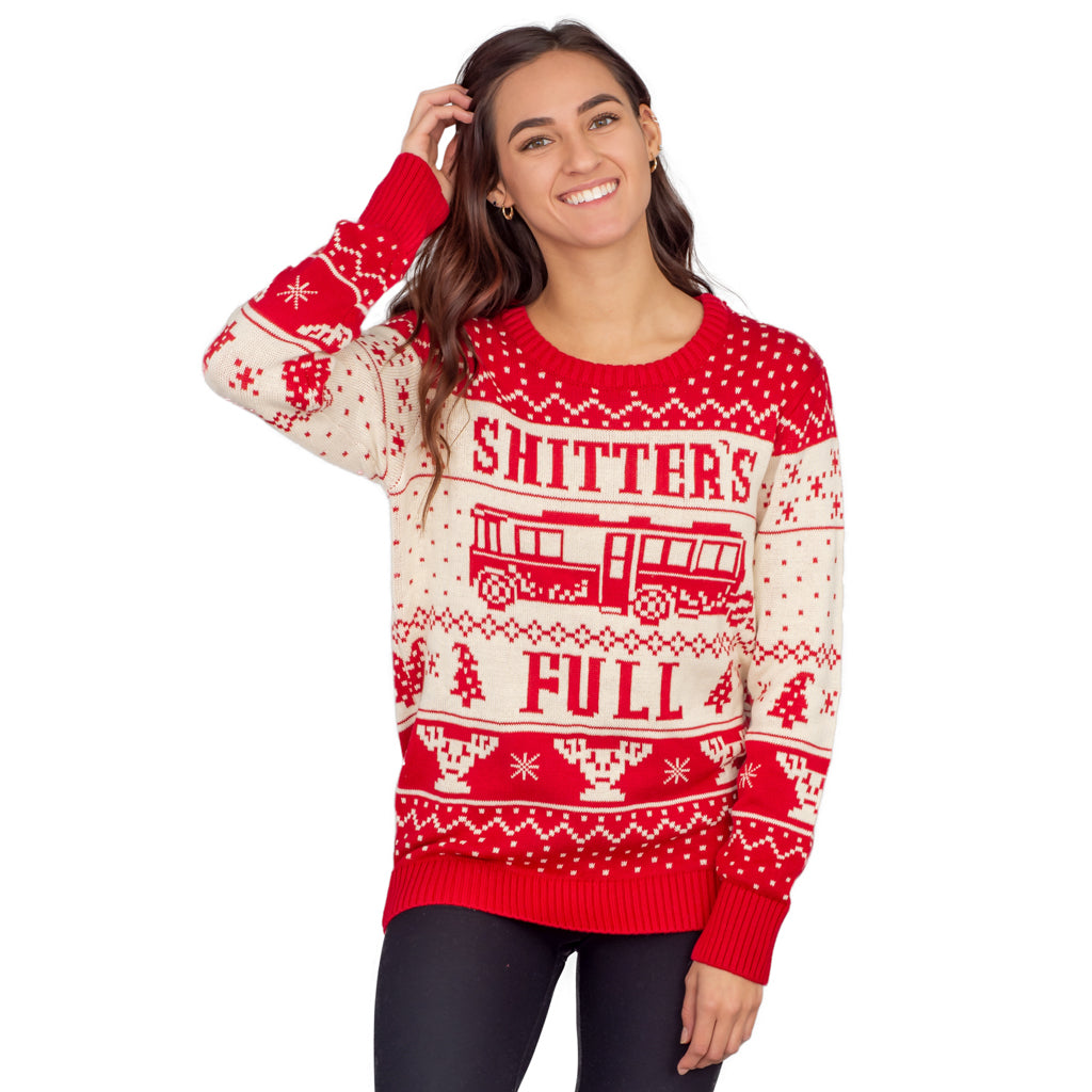 Women's National Lampoon Vacation Shitter's Full Ugly Christmas Sweater