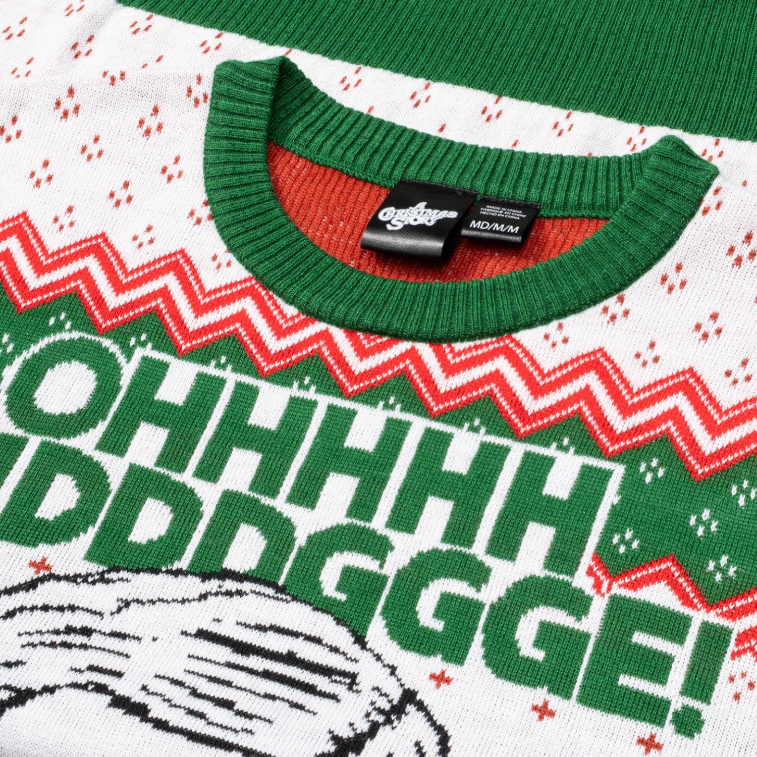 Officially Licensed A Christmas Story Ralphie "Ohh Fuddggee" Adult Unisex Ugly Christmas Sweater