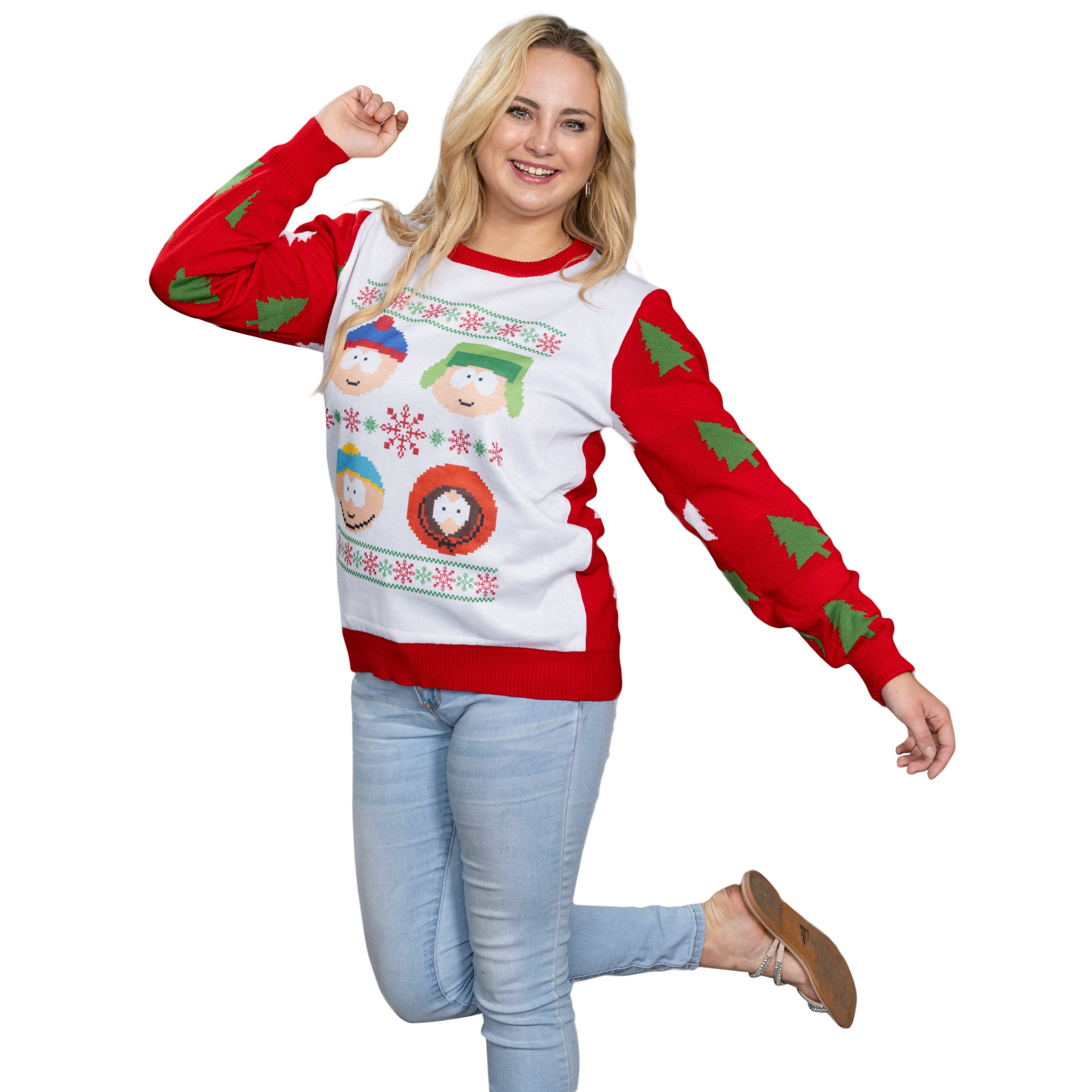 South Park Stan Kyle Cartman Kenny Faces Ugly Christmas Sweater