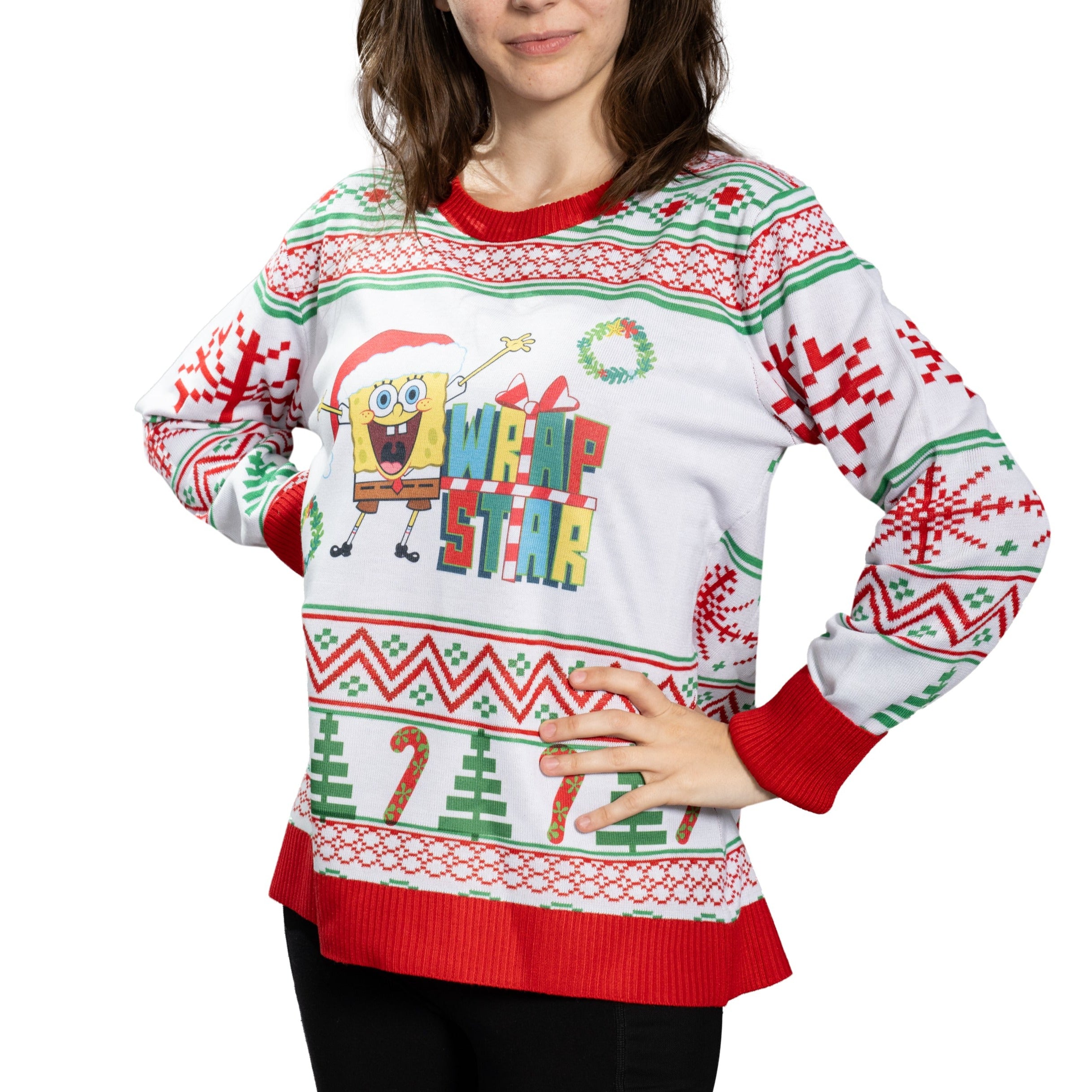 Wrap Star SpongeBob Christmas Sweater