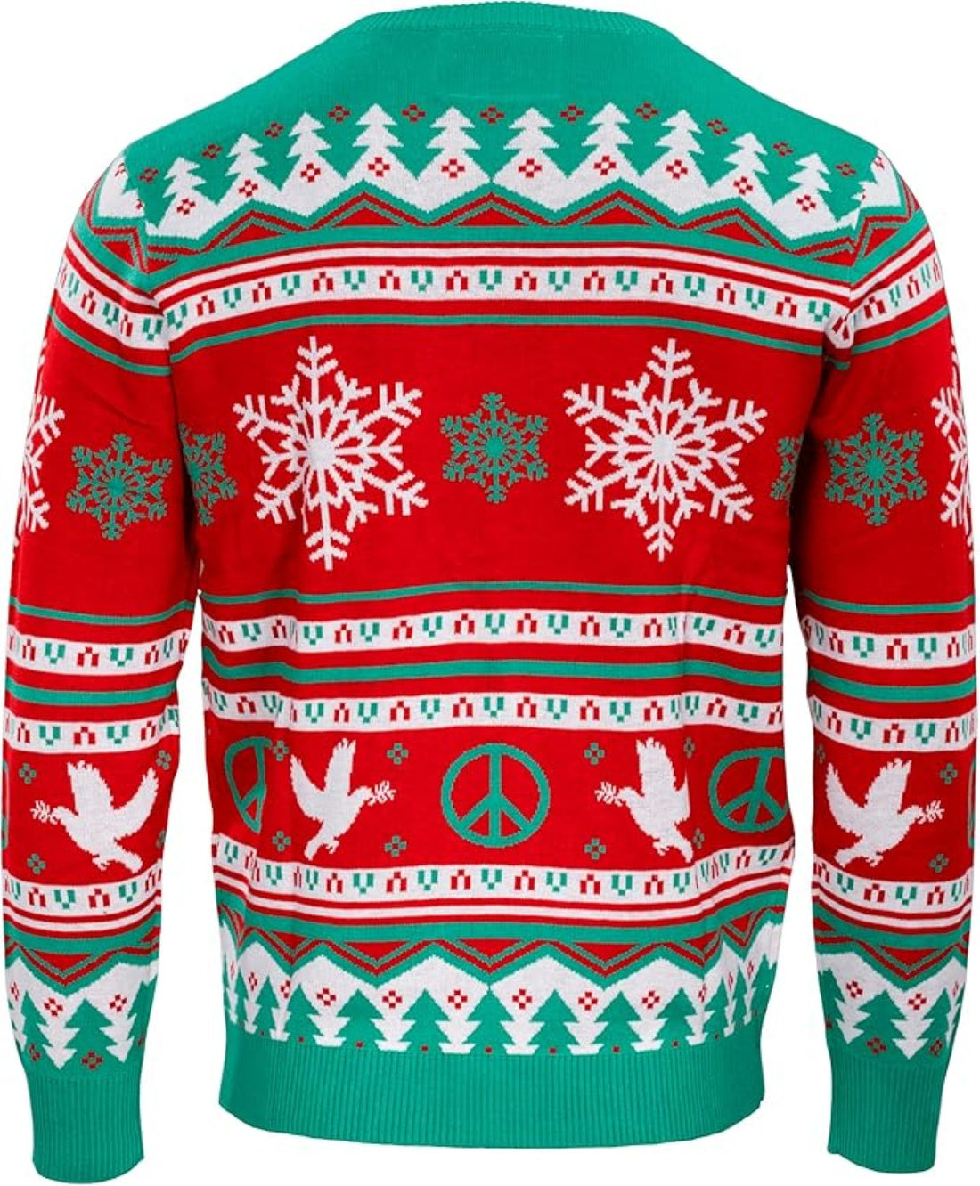 Sweatshirt (pull) Homme 'Merry Peacemas' Avec Couronne De Noël - Neuf Avec étiquettes - Marque Awdis