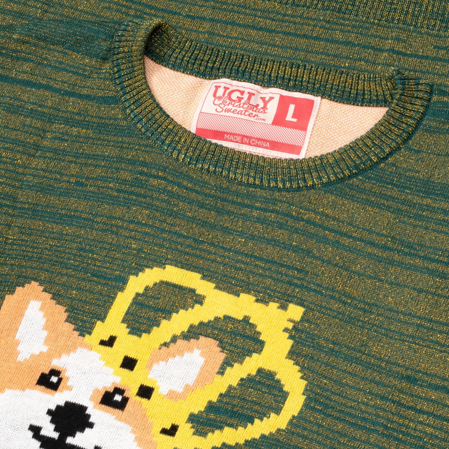 Queen Corgi Dog Lovers Adult Unisex Knitted Xmas Ugly Christmas Sweate