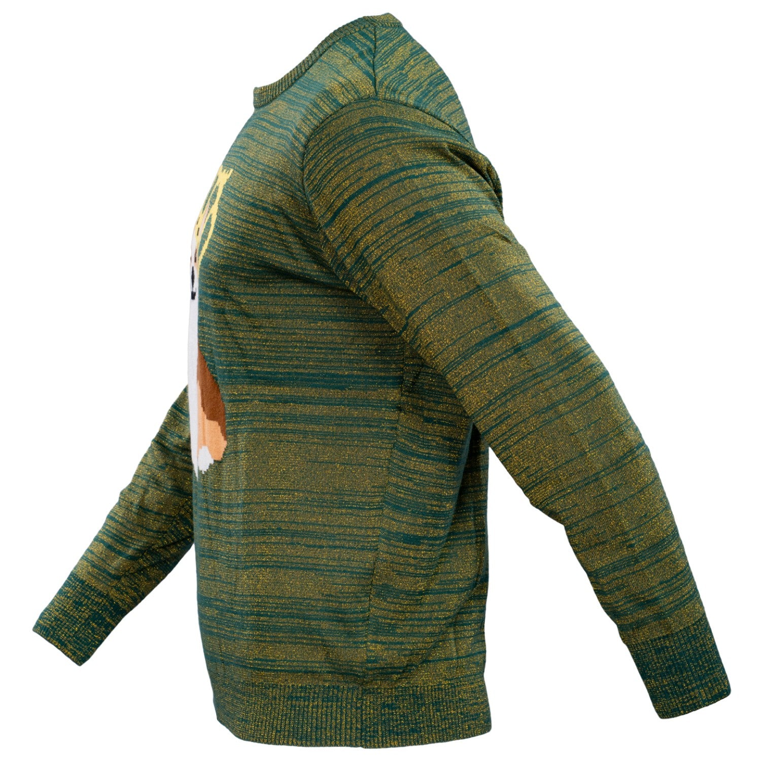 Queen Corgi Dog Lovers Adult Unisex Knitted Xmas Ugly Christmas Sweater