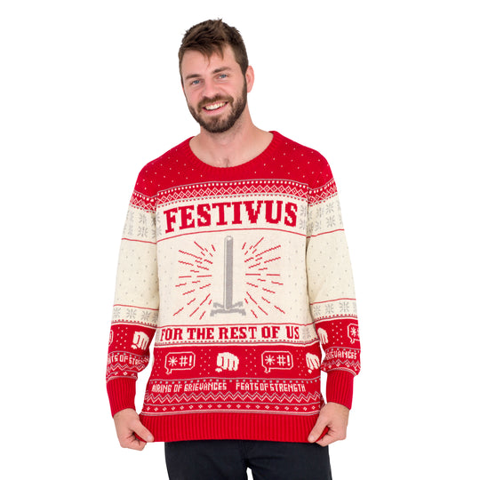 Seinfeld Festivus For The Rest Of Us Pole Ugly Christmas Sweater