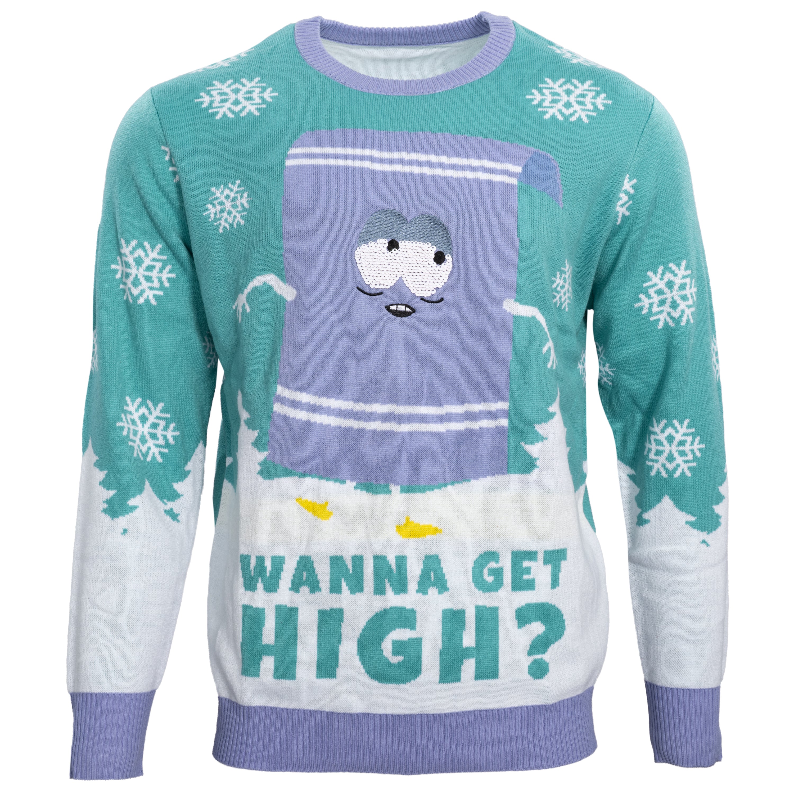 Southpark Towelie Red Eyes Ugly Christmas Sweater