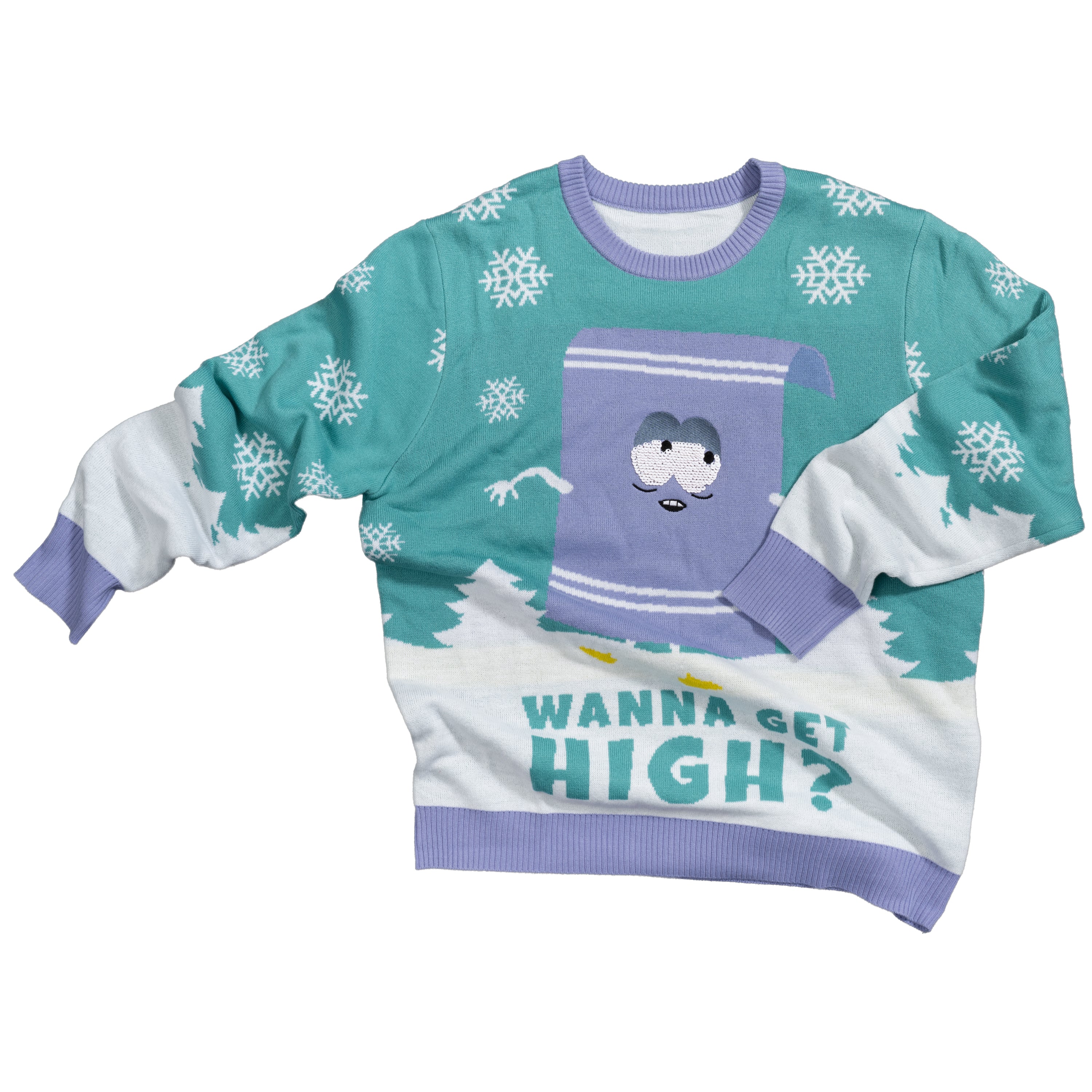Southpark Towelie Red Eyes Ugly Christmas Sweater