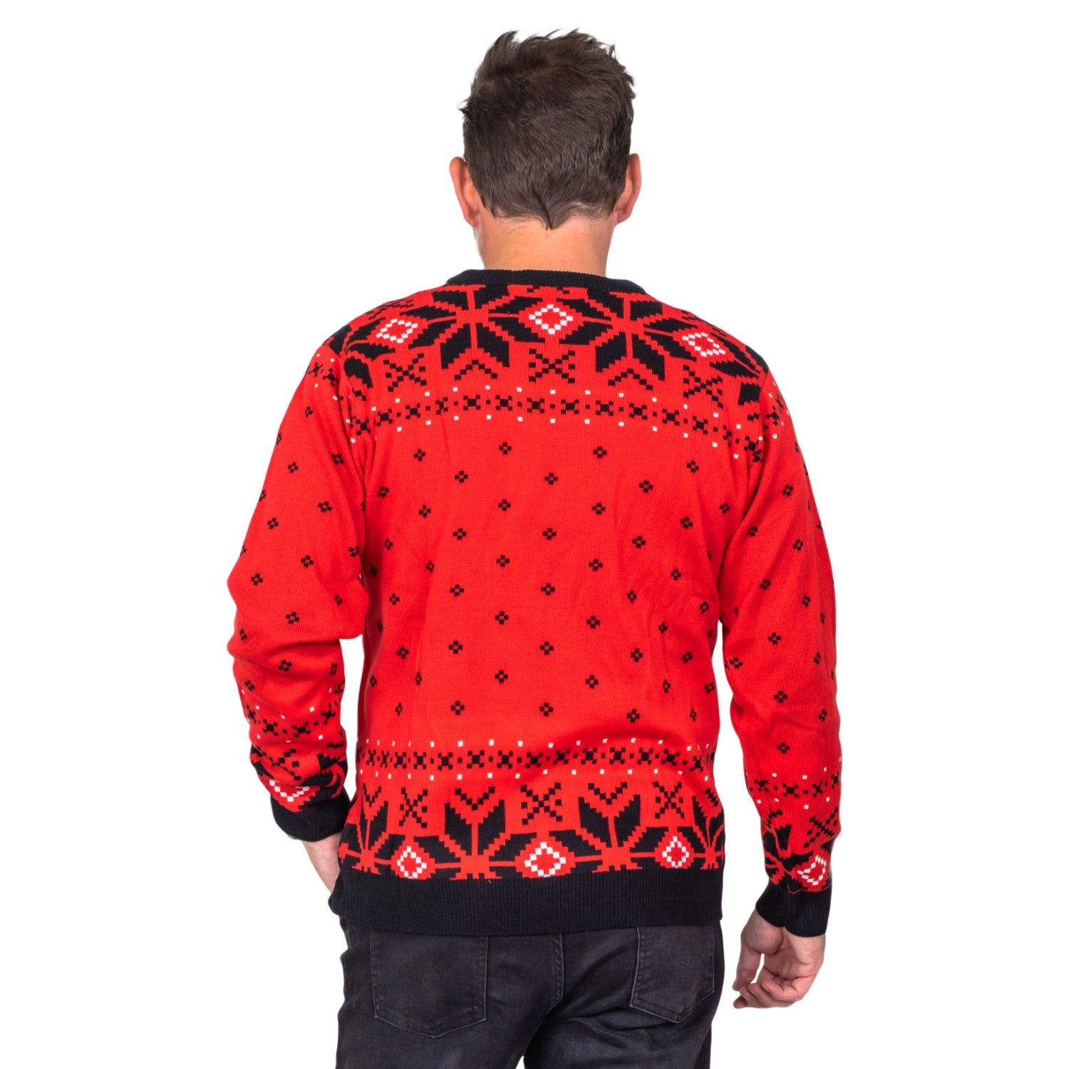 Sticky Bandits 1980s Funny Adult Unisex Holiday Ugly Christmas Sweater