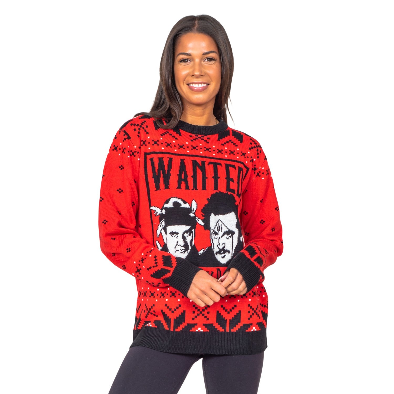 Sticky Bandits 1980s Funny Adult Unisex Holiday Ugly Christmas Sweater