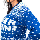 Women's The Office Dunder Mifflin Blue Ugly Christmas Sweater