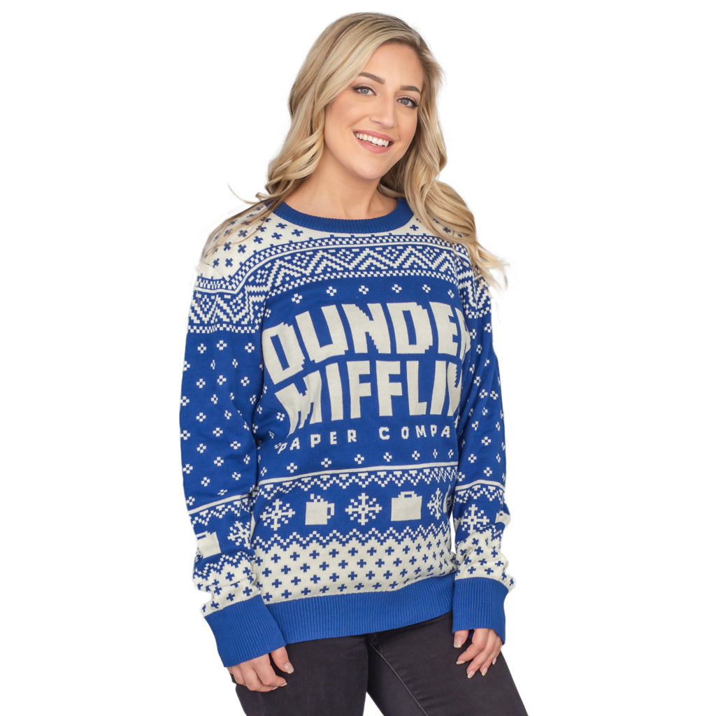 Shop Women's The Office Dunder Mifflin Ugly Christmas Sweater