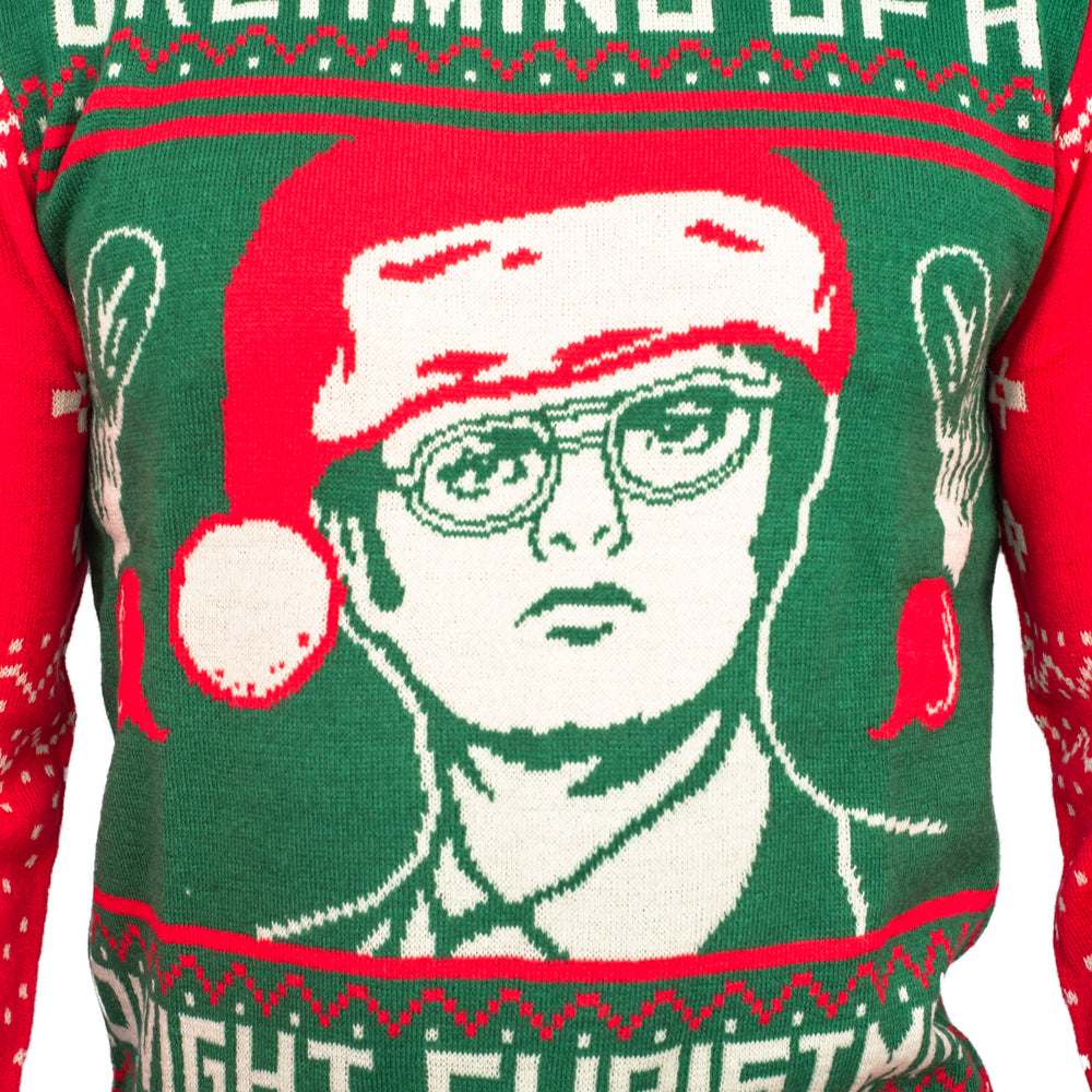 Women's The Office Dwight Schrute Christmas Beets Ugly Christmas Sweater