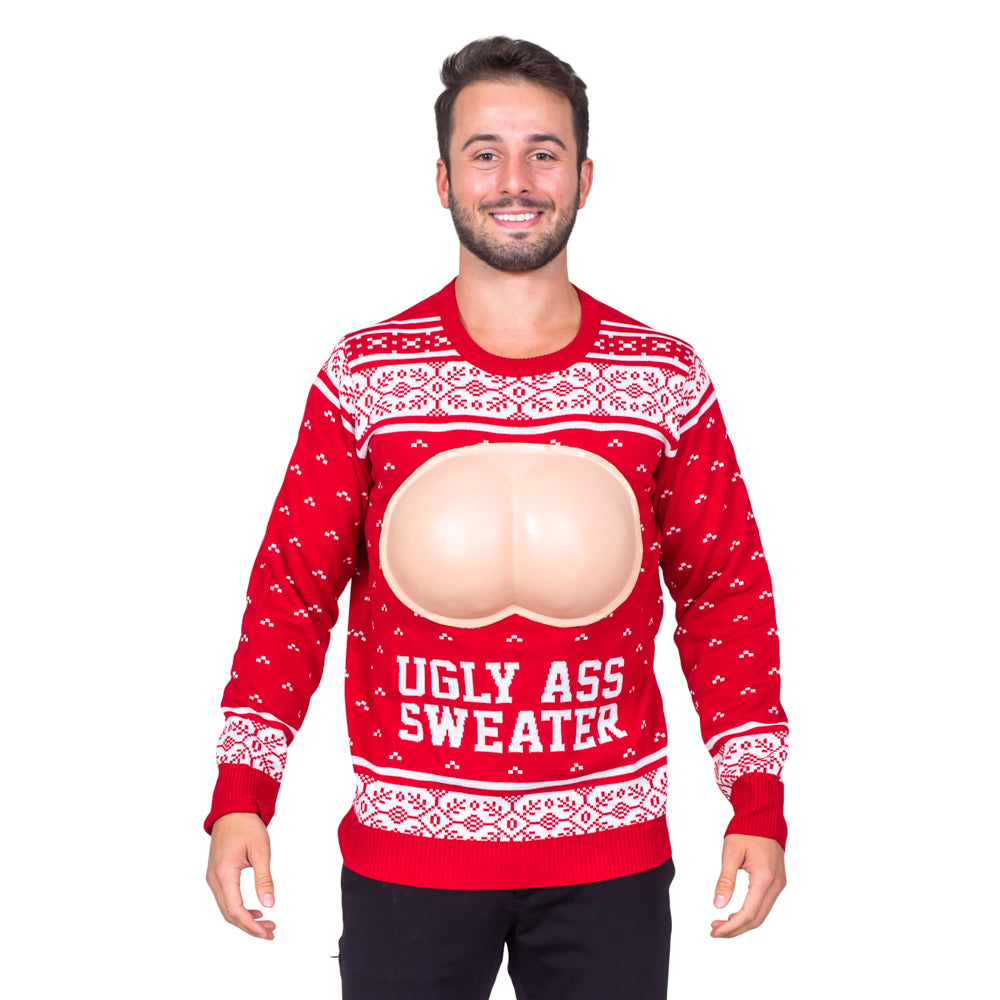 Ugly Ass Adult Unisex Funny Holiday Ugly Christmas Sweater