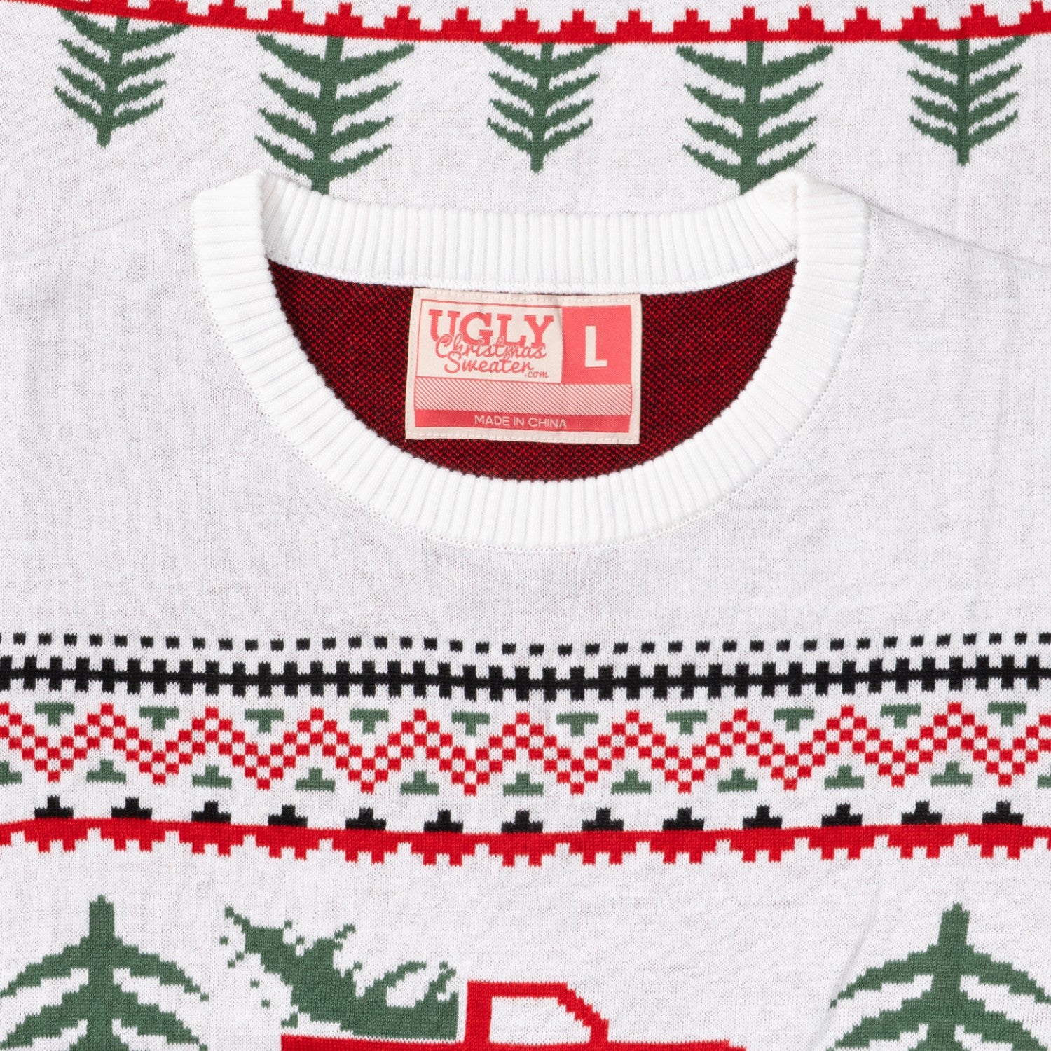 Ugly Christmas Unisex Arnold Truck and Trees Adult Holiday Knitted Sweater