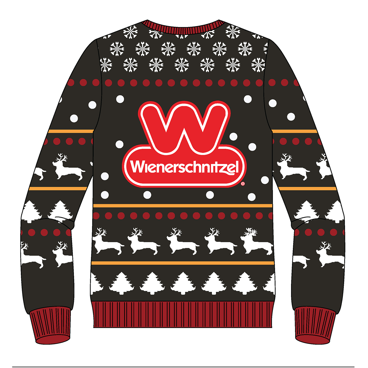 Wienerschnitzel Ugly Christmas Sweater