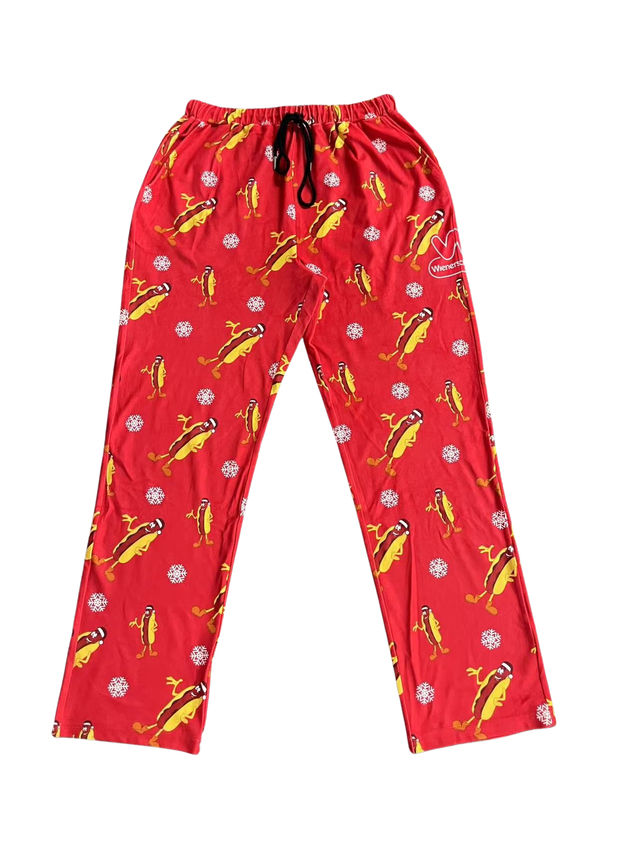 Wienerschnitzel Adult Unisex All Over Hot Dog Logo Lounge Wear Pajama Pants