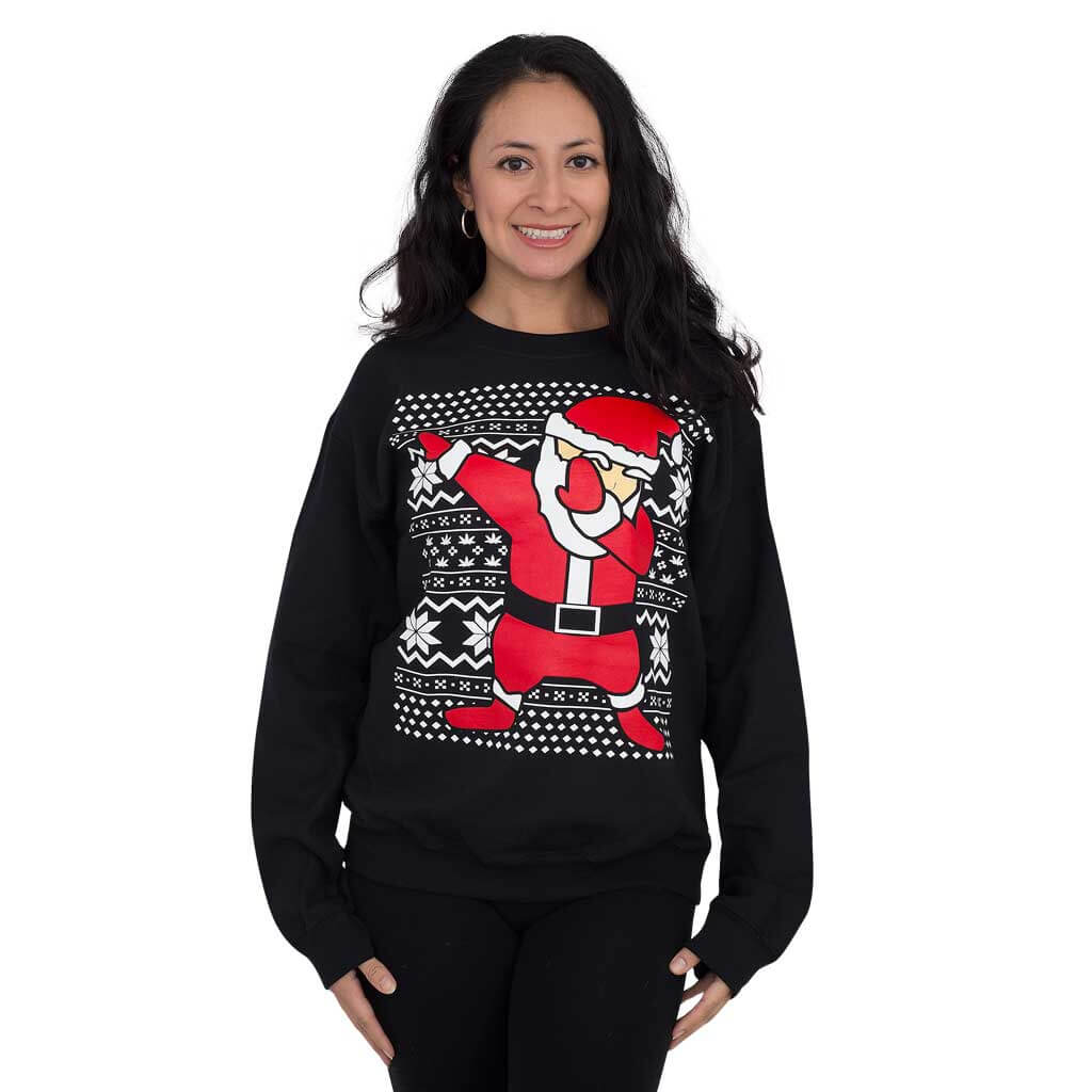 Women's Dabbin' Santa Ugly Christmas Sweatshirt