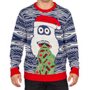 Yeti Santa Hat Throw up Candy Ugly Christmas Sweater
