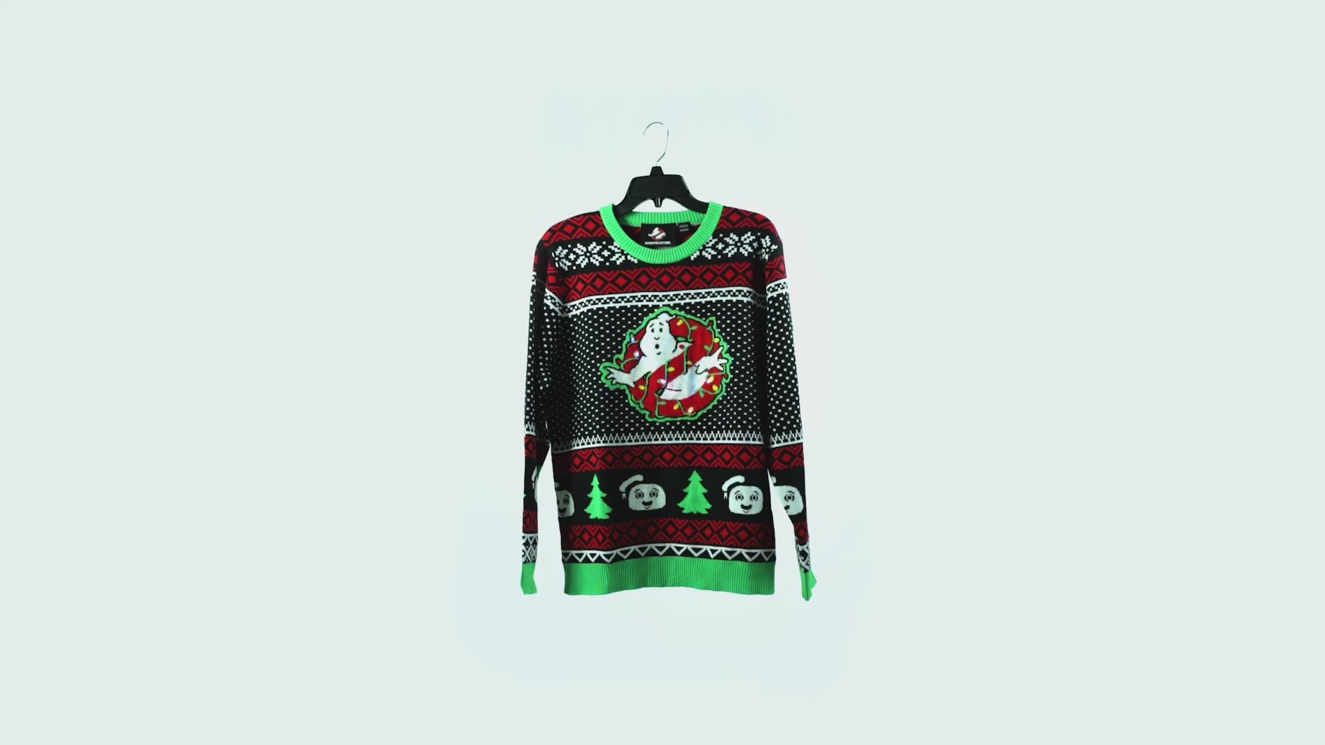 Ghostbusters LED Light-Up Ugly Christmas Sweater