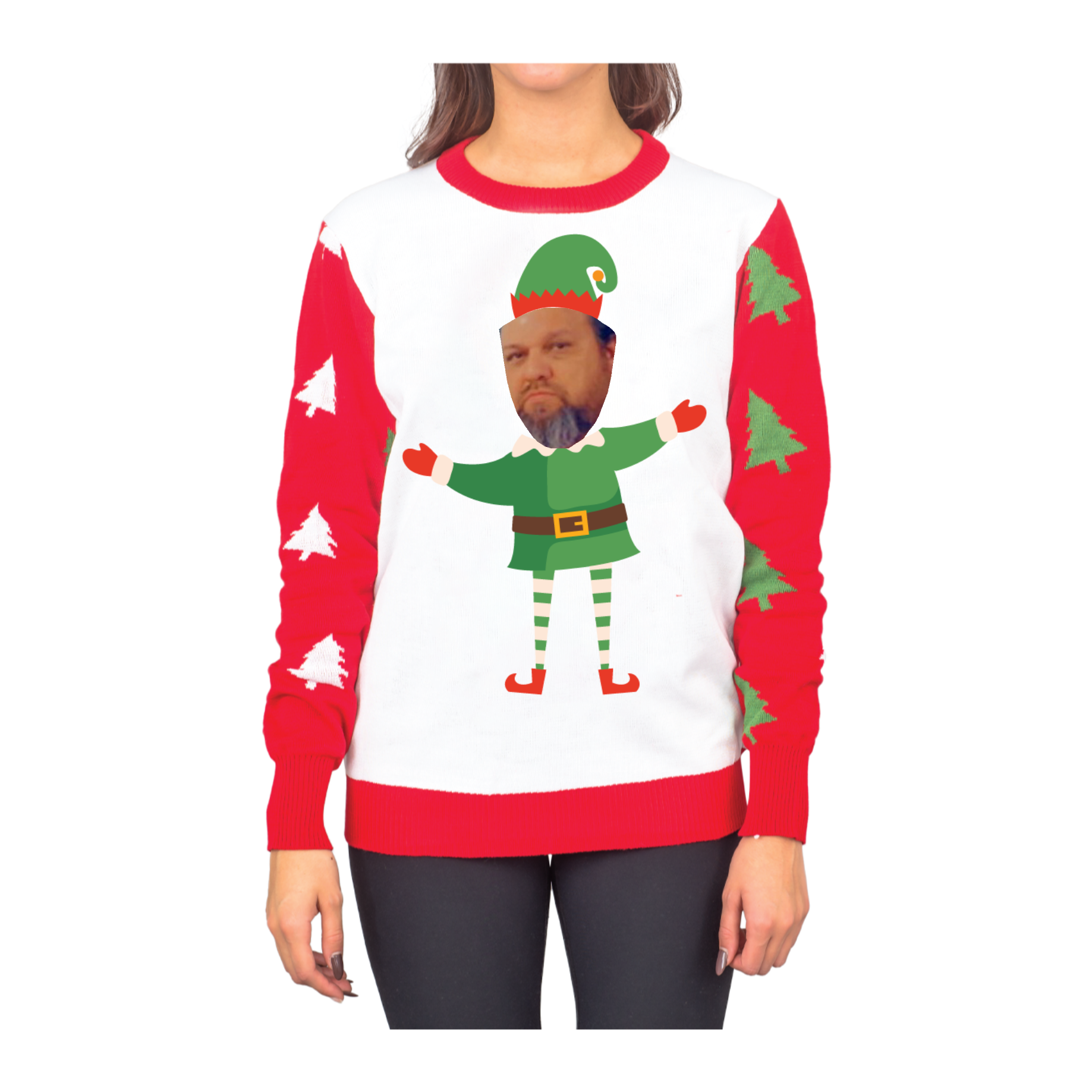 Custom Adult Elf Yourself Sweater