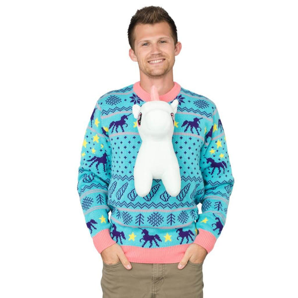 3D Unicorn Ugly Christmas Sweater 2