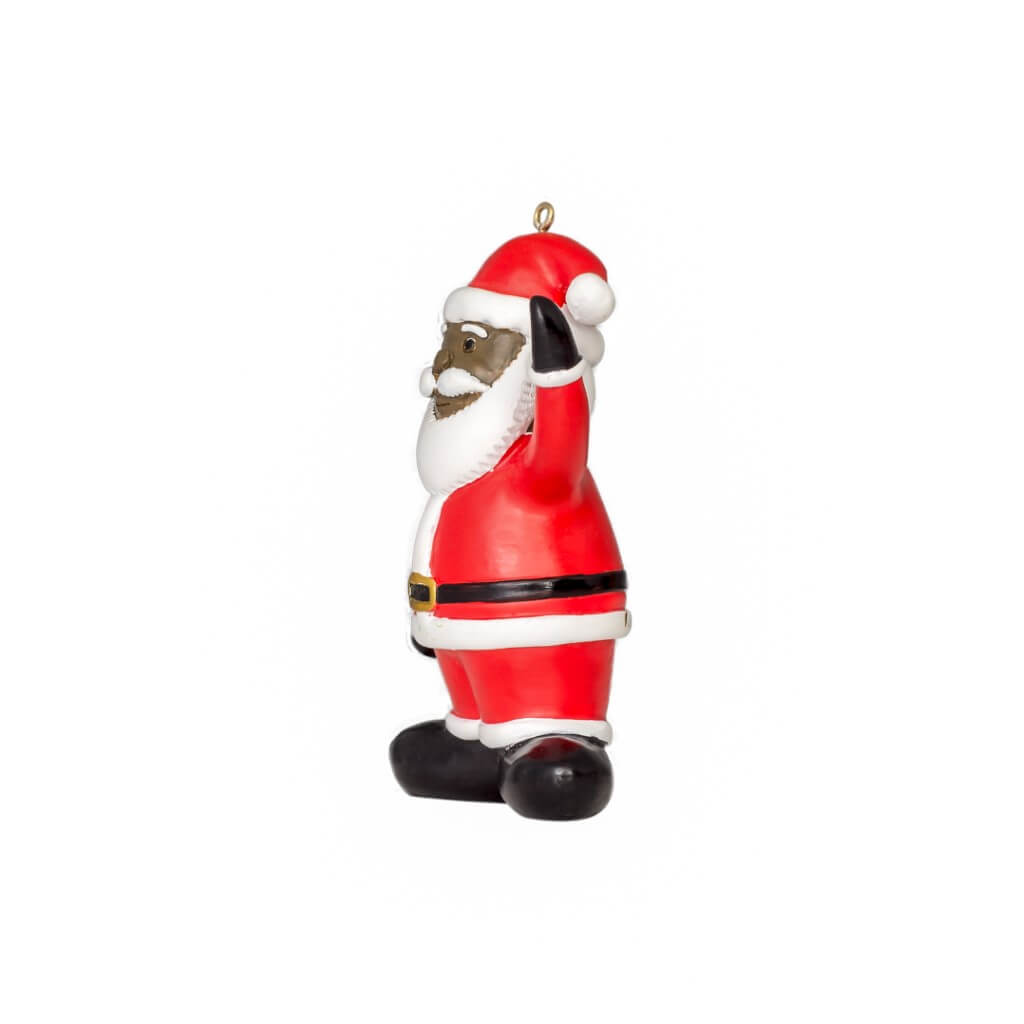 Black Santa Christmas Tree Ornament Decoration 3
