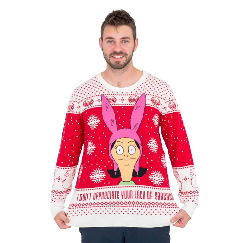 Bobs Burgers Louise Appreciate your Lack of Sarcasm Christmas Sweater