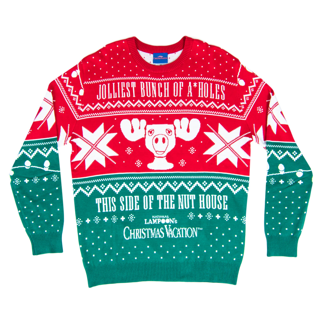 Christmas Vacation Jolliest Bunch of A*Holes Red and Green Ugly Christ