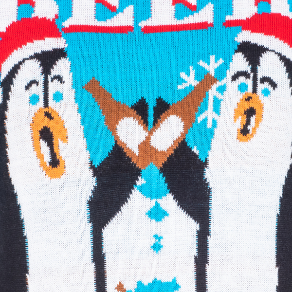 Pittsburgh Penguins Nhl Ice Hockey Christmas Santa Hat Knitting Pattern AOP  Print 3D Ugly Sweater Gift For Xmas