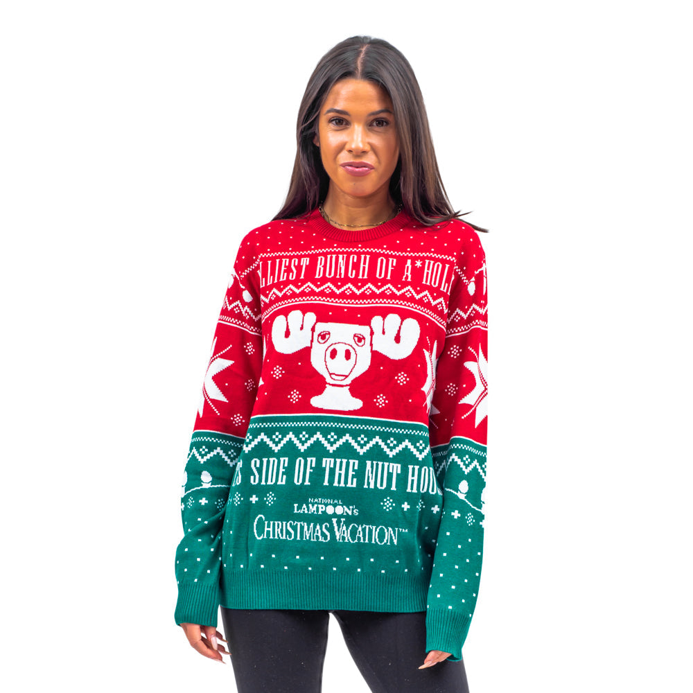 Christmas Vacation Jolliest Bunch of A*Holes Red and Green Ugly Christmas Sweater