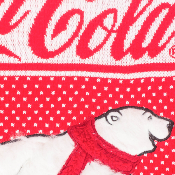 Women's Coca-Cola Polar Bear Coke and Trees Ugly Christmas Sweater