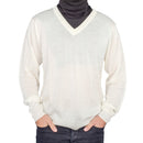 Crazy Cousin White V-Neck Sweater with Black Dickey 4